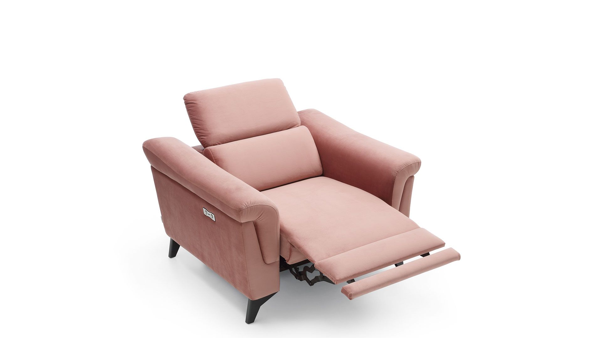 Fotel z funkcją relaks Hampton wyposażony w zasilanie akumulatorowe