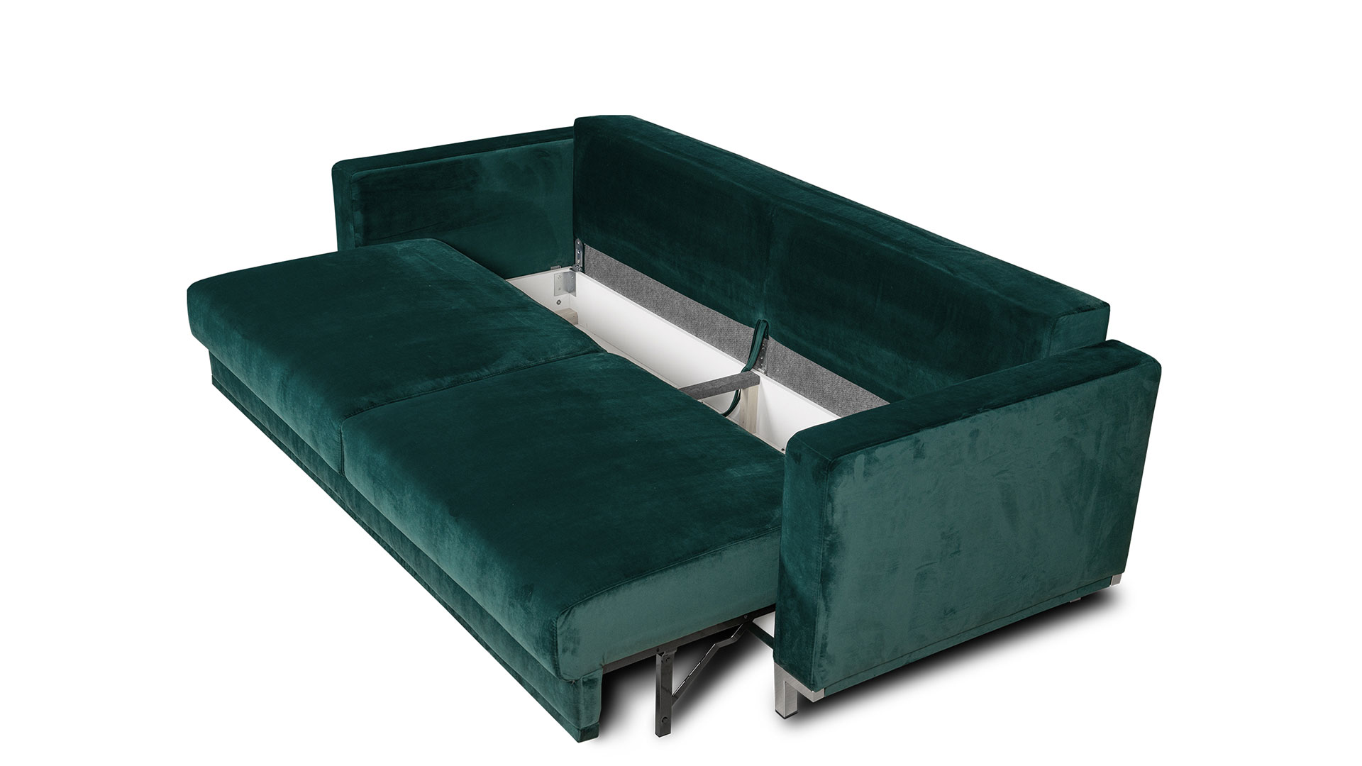 Sofa rozkładana butelkowa zieleń Modo