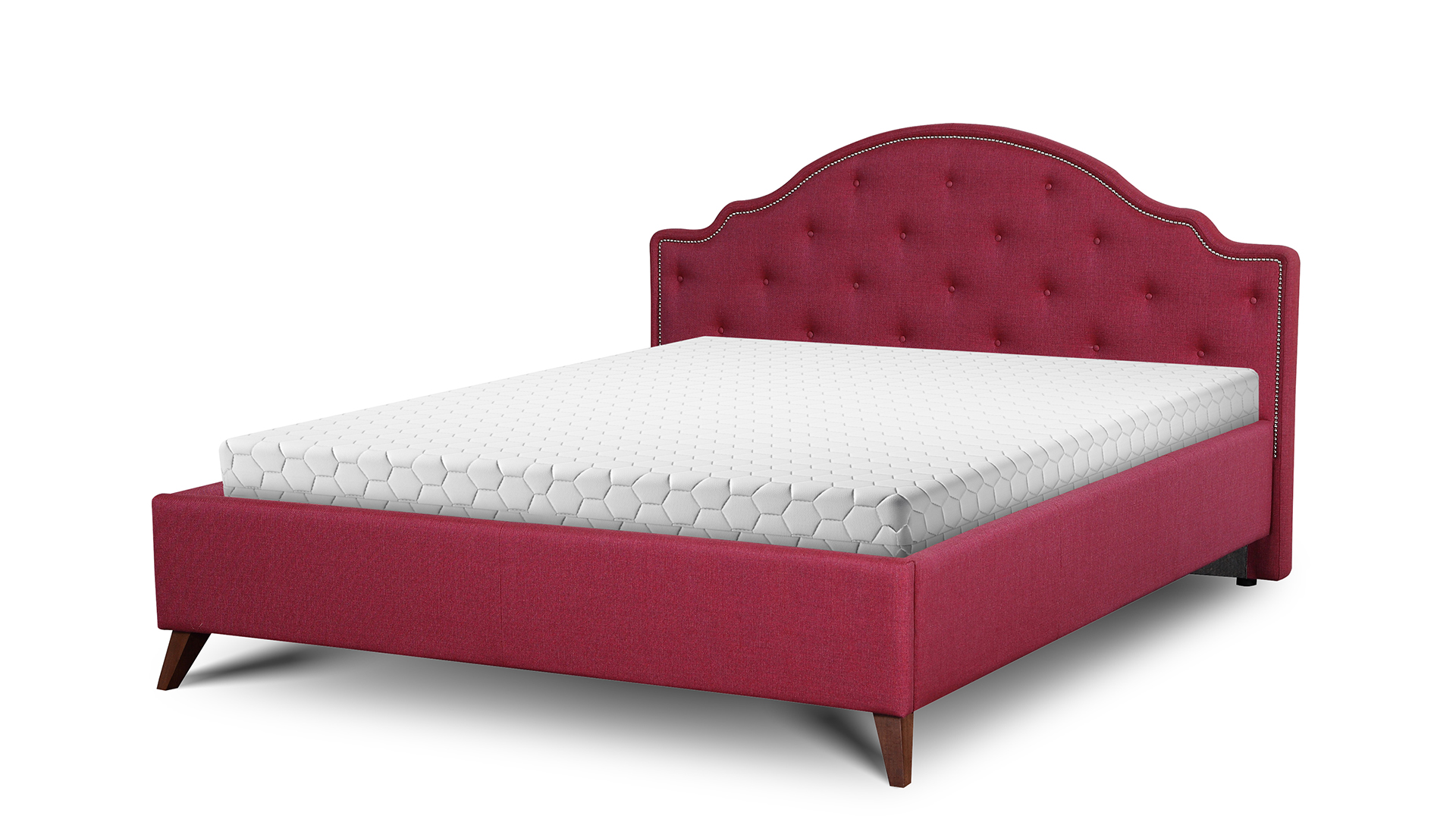 Eleganckie łóżko dwuosobowe do sypialni Flores