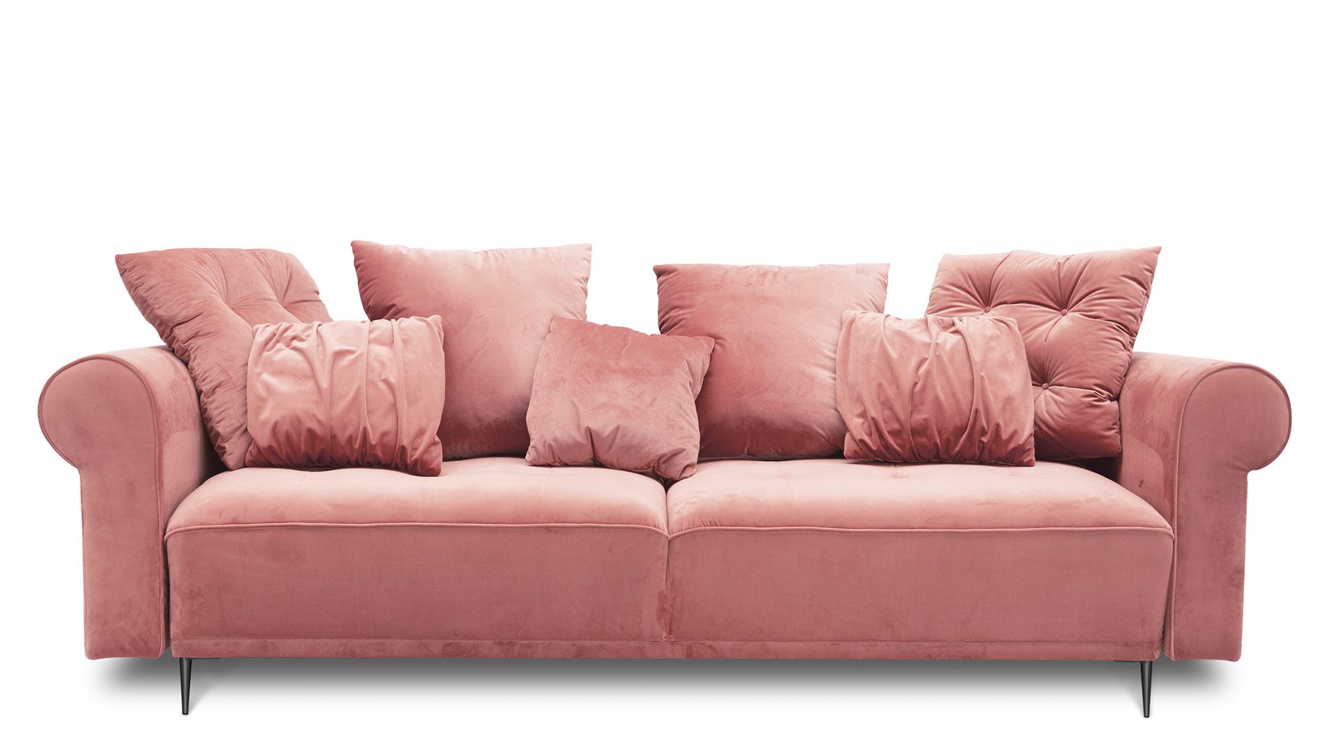 Sofa różowa z funkcją spania Clair