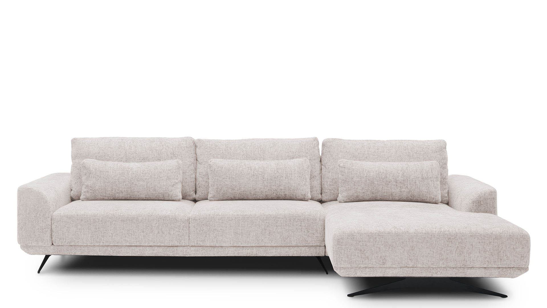 Corner sofa with seat extension function Misty